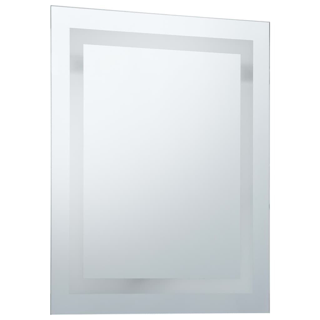 Oglinda cu Iluminare LED pentru Baie cu Senzor Tactil, Dimensiuni 50x60 cm, Putere 12W