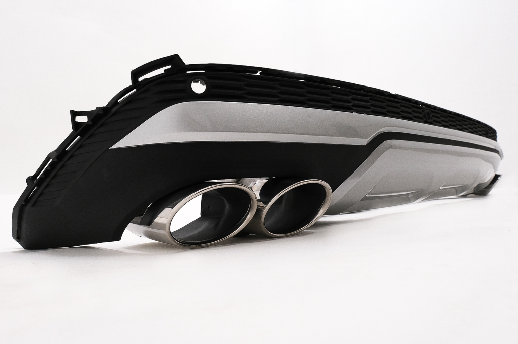 Difuzor Bara Spate Evacuare Dubla Audi Q7 SUV 4M Facelift (2020-up) Performance AutoTuning