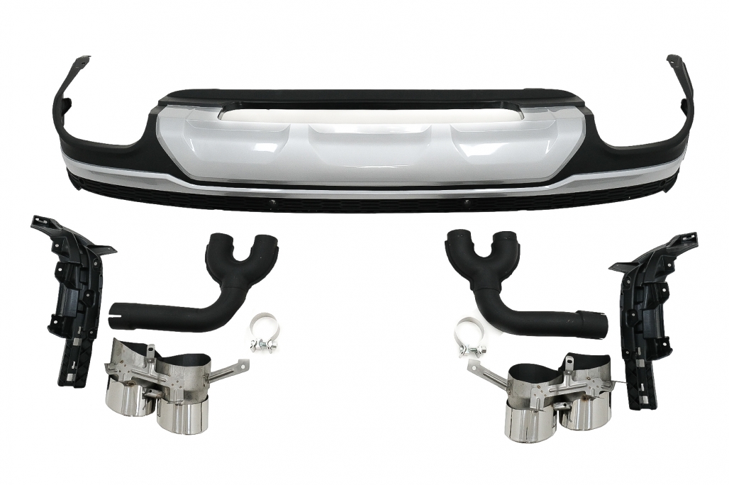 Difuzor Bara Spate Evacuare Dubla Audi Q7 SUV 4M Facelift (2020-up) Performance AutoTuning