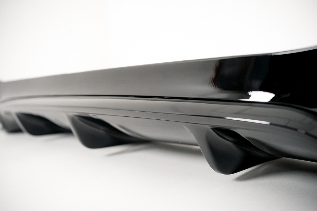 Difuzor Bara Spate cu Ornamente Toba Crom Mercedes E-Class W213 Sport Line (2016-2019) E63 Design Performance AutoTuning