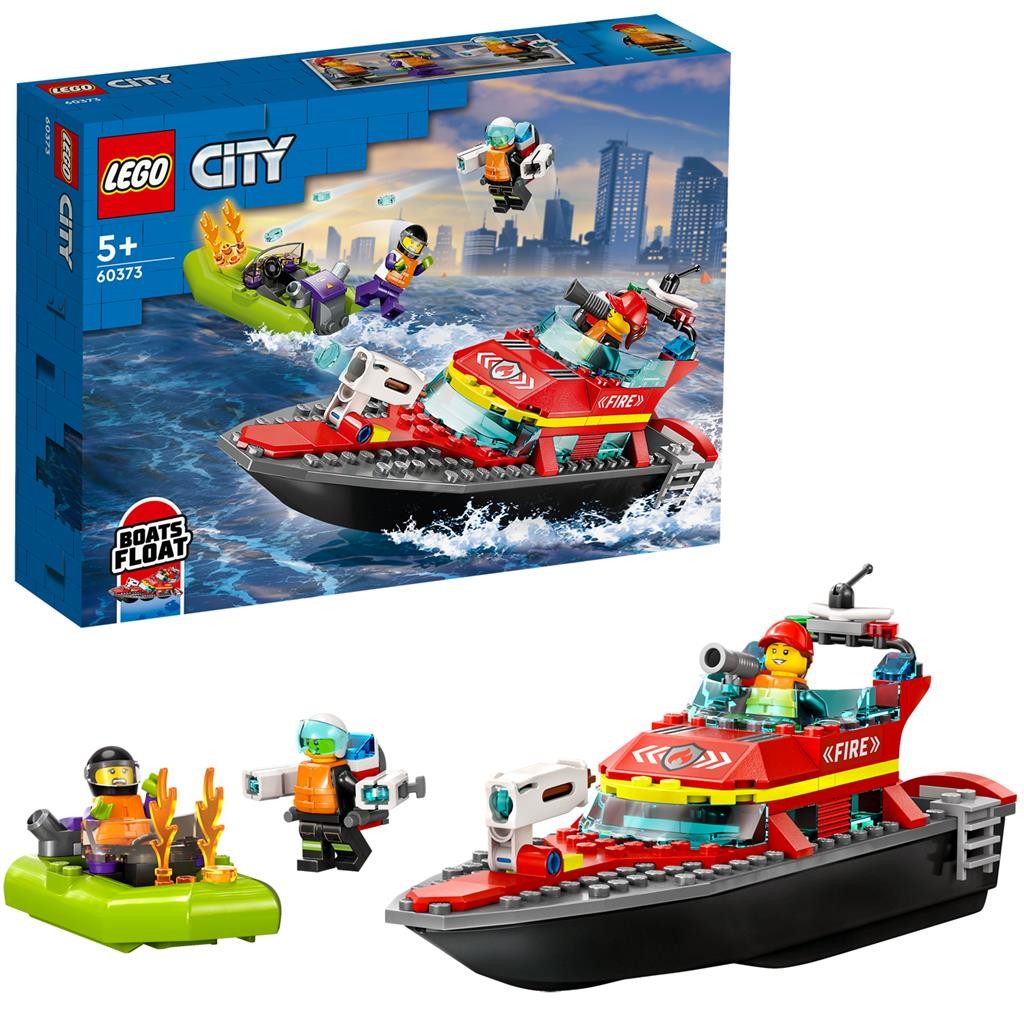 LEGO CITY BARCA DE SALVARE A POMPIERILOR 60373 SuperHeroes ToysZone