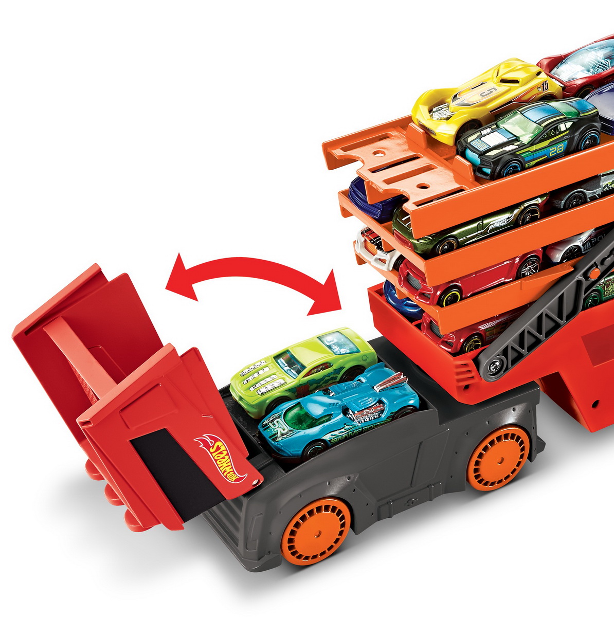 HOT WHEELS MEGA TRANSPORTATORUL DE MASINI SuperHeroes ToysZone