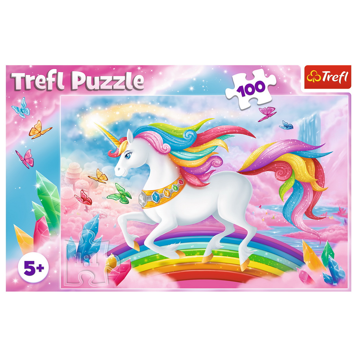PUZZLE TREFL 100 LUMEA DE CRISTAL A UNICORNILOR SuperHeroes ToysZone