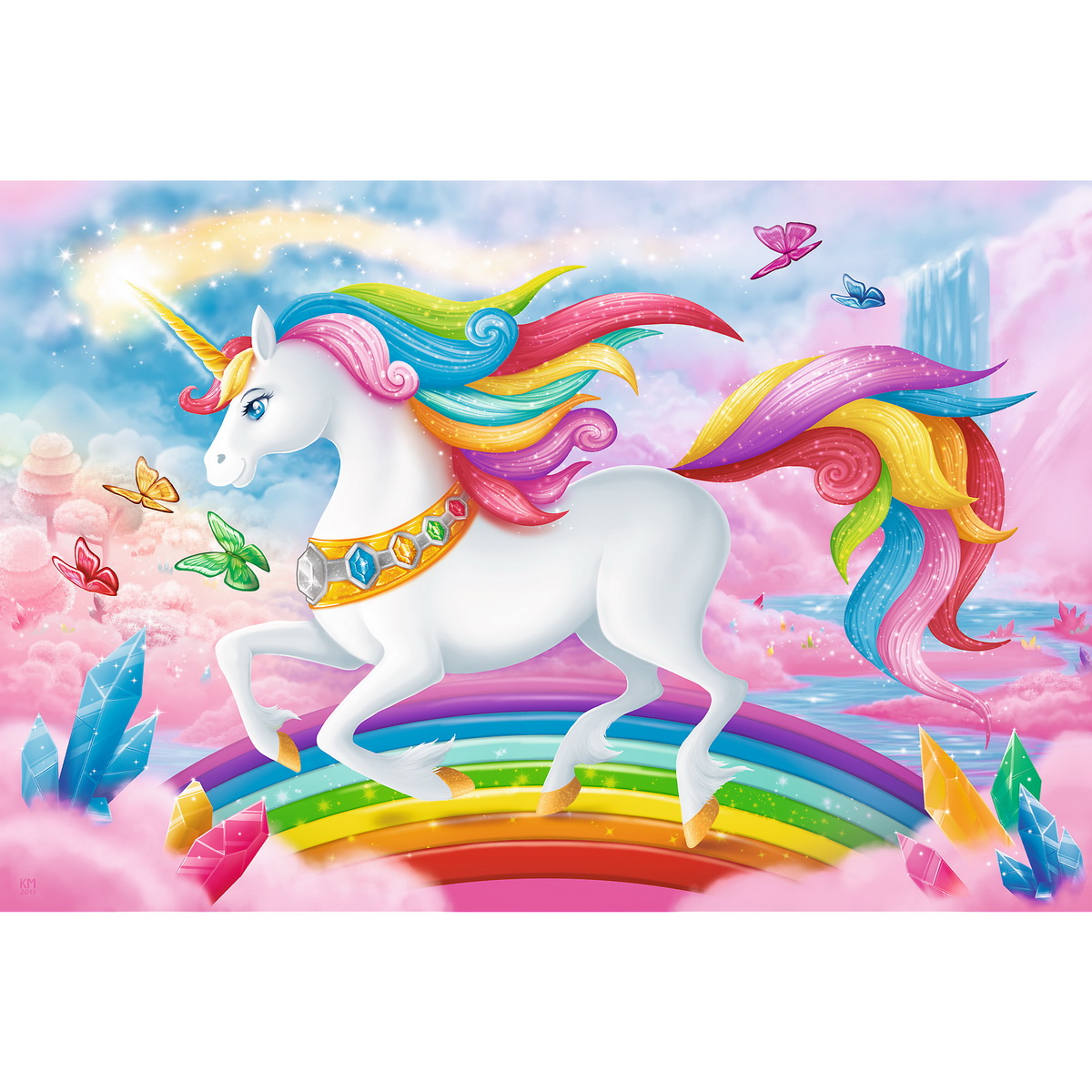 PUZZLE TREFL 100 LUMEA DE CRISTAL A UNICORNILOR SuperHeroes ToysZone