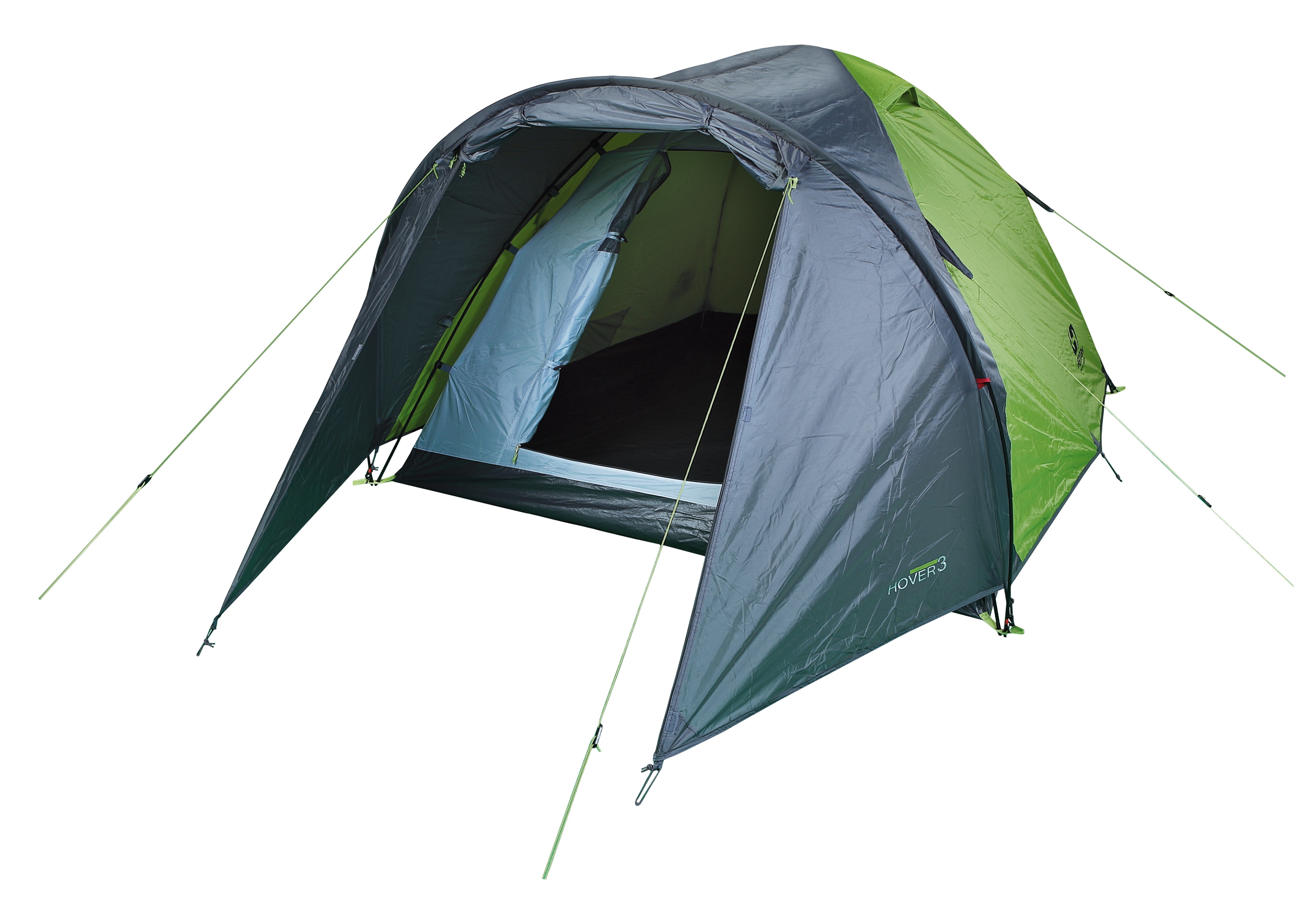 Cort 3 persoane Hannah Hover 3, spring green / cloudy gray OutsideGear Venture