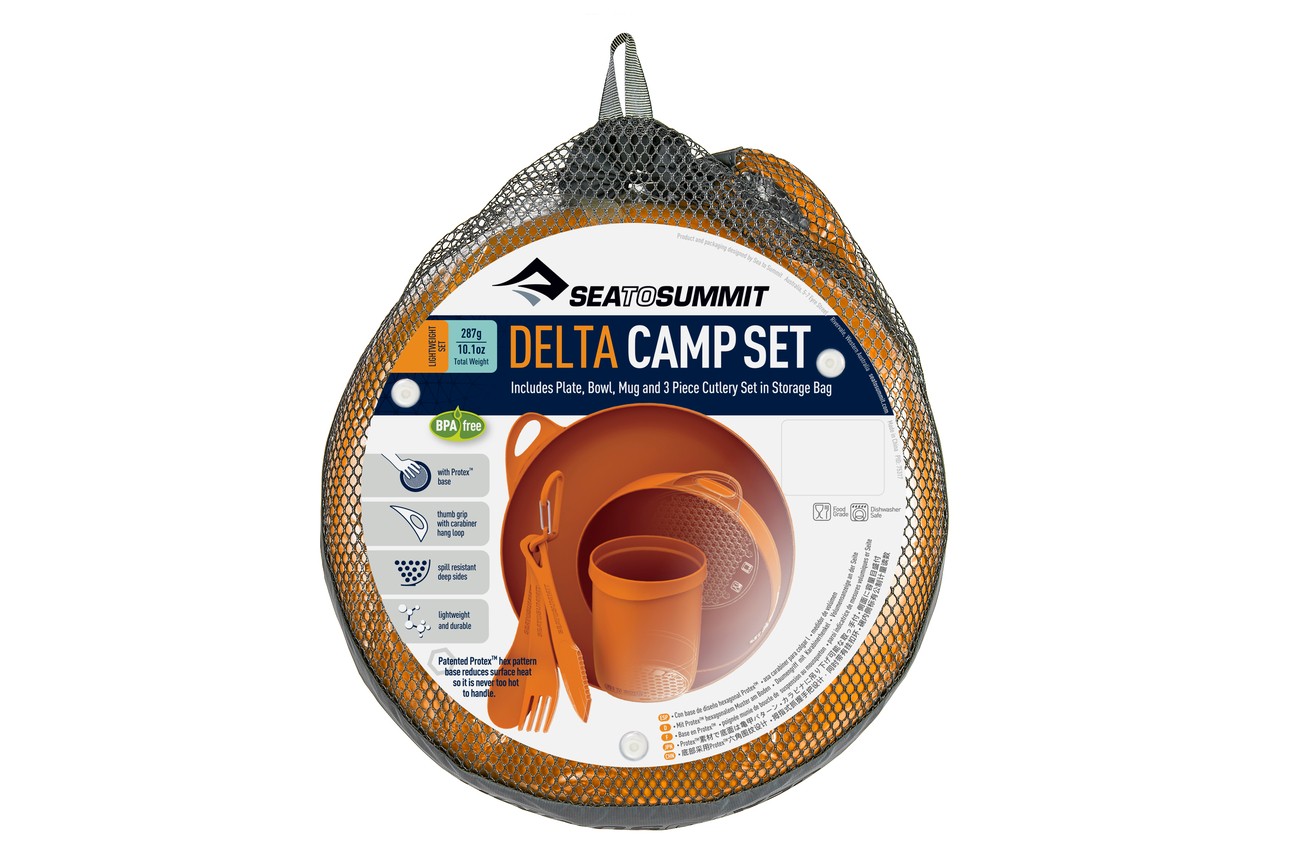 Set vesela camping 6 piese Sea To Summit Delta Camp Set, orange OutsideGear Venture