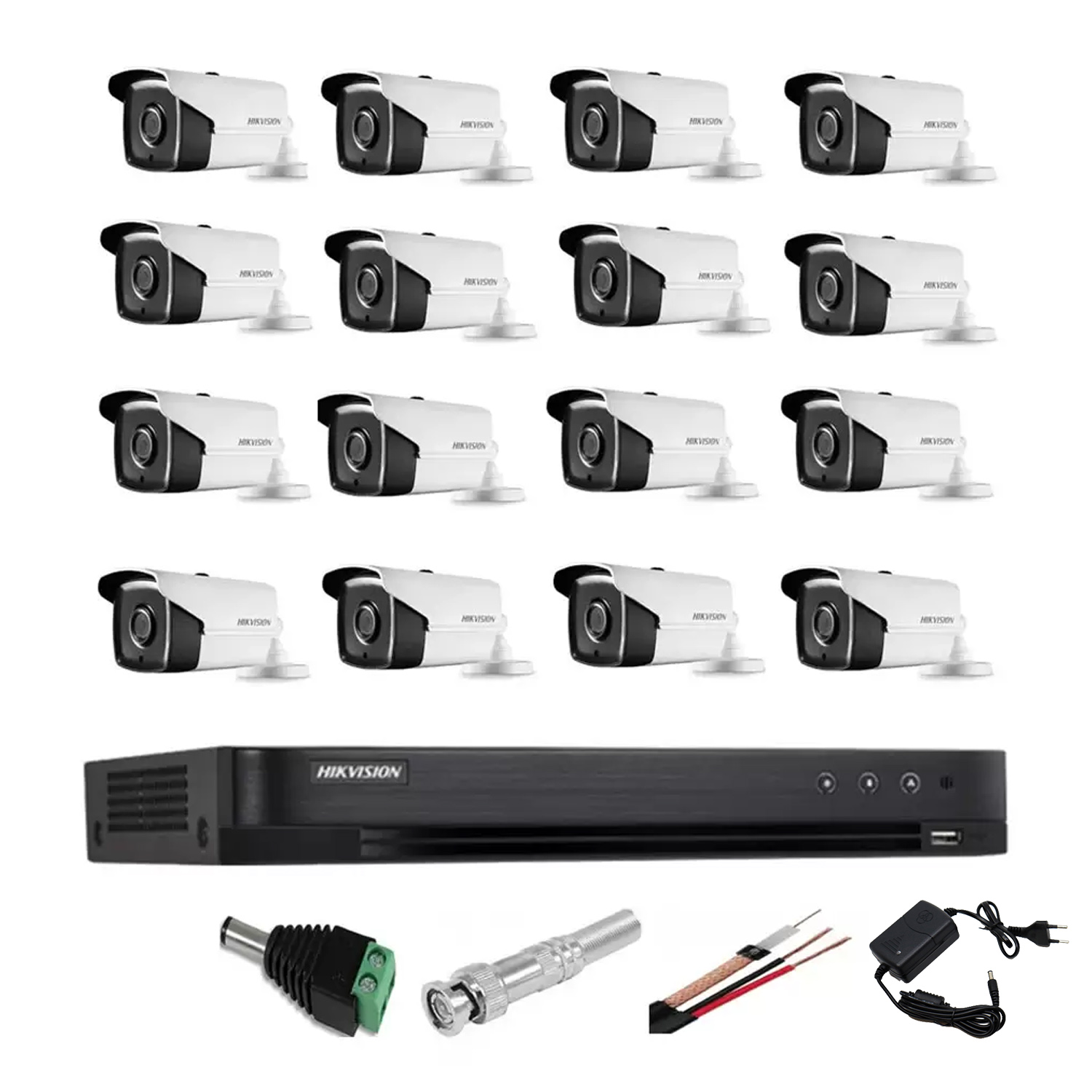 Sistem Supraveghere profesional Hikvision 16 Camere 5MP Turbo HD IR 80m SafetyGuard Surveillance