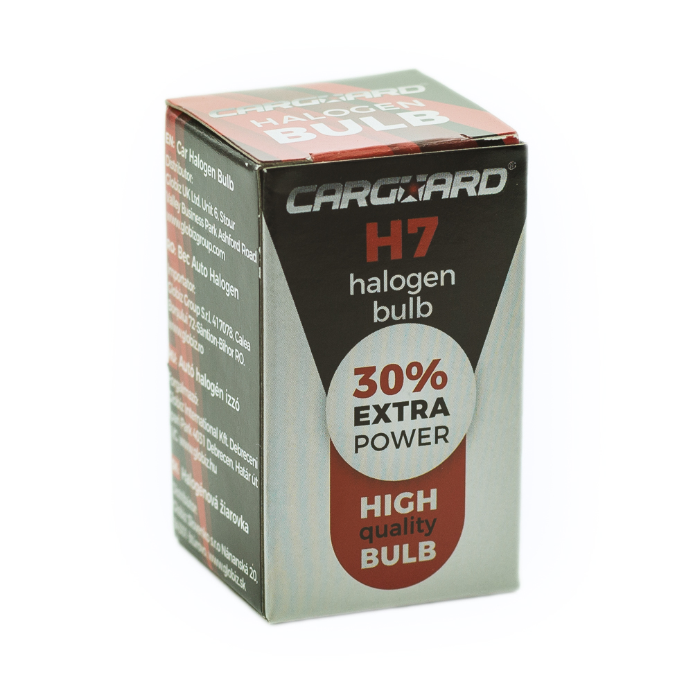 Bec halogen H7 55W, +30% intensitate - CARGUARD Best CarHome