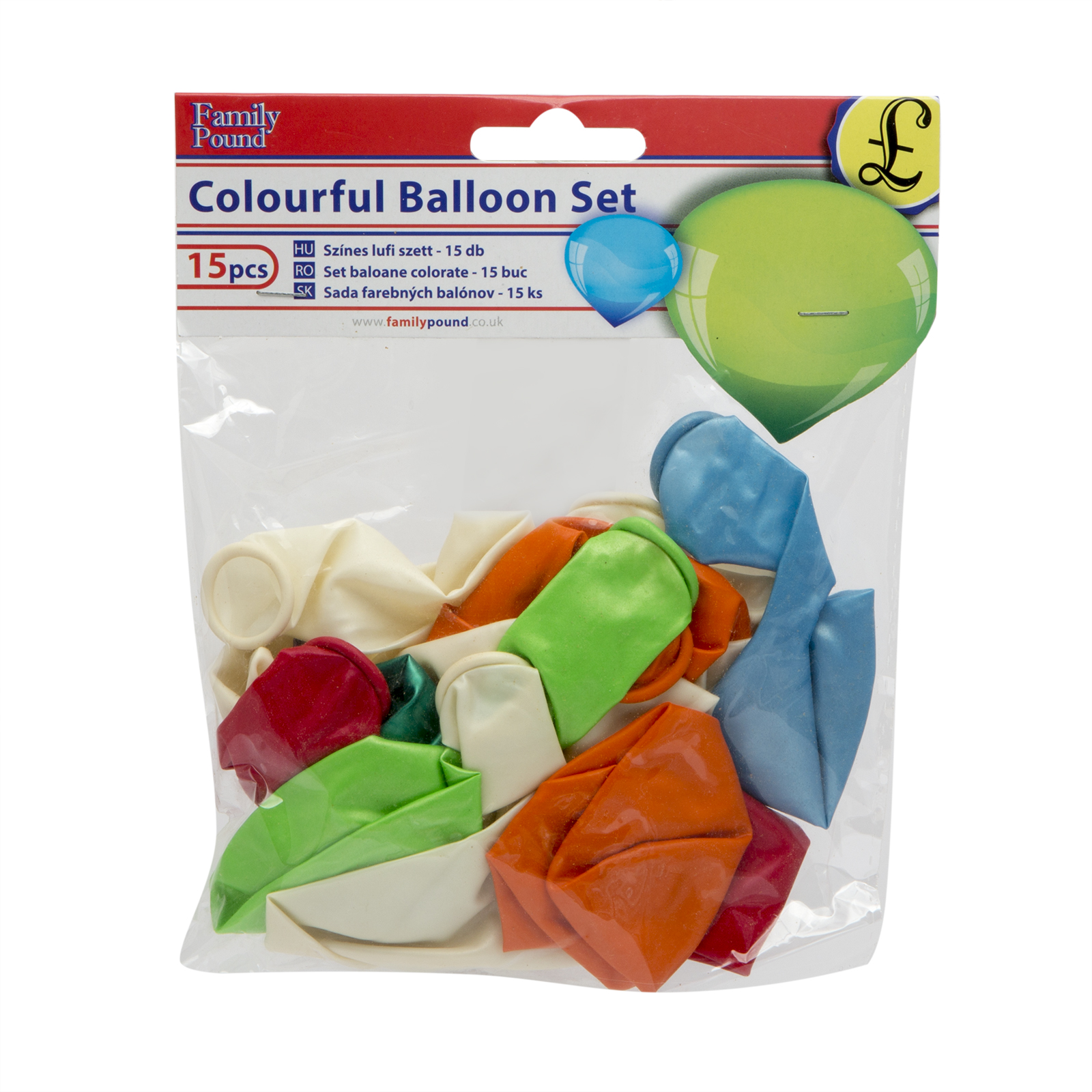 Set baloane, colorate, 15 buc./pachet Best CarHome