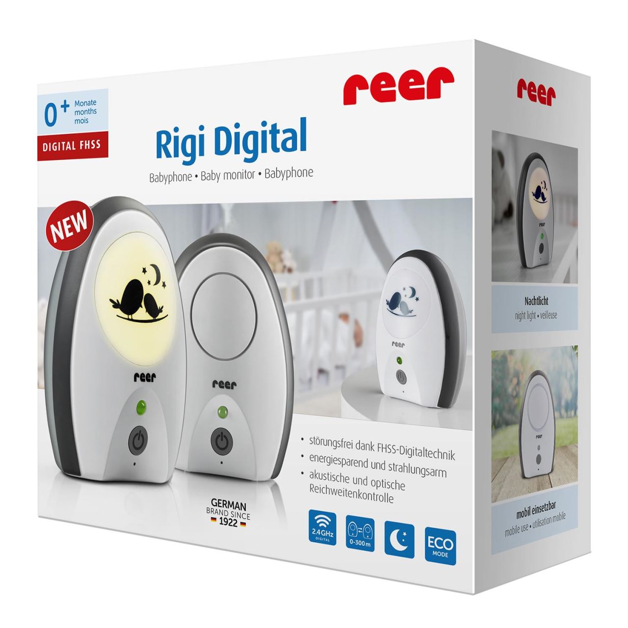 Monitor digital pentru bebelusi Rigi Digital Reer 50070 Children SafetyCare