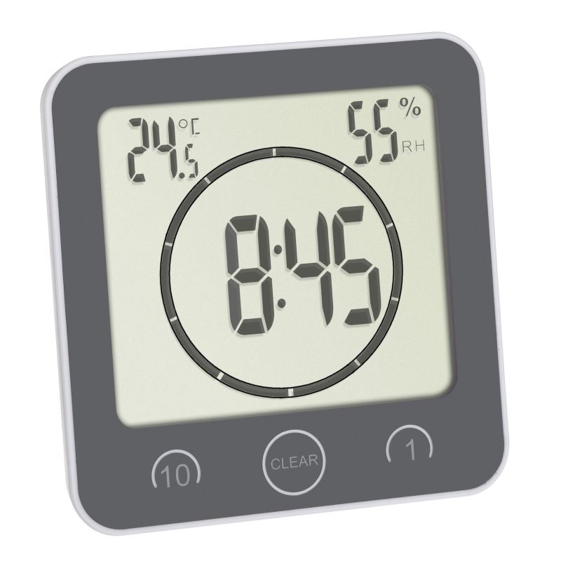 Ceas digital cu timer si termohigrometru pentru bucatarie si baie TFA 60.4001.10 Children SafetyCare