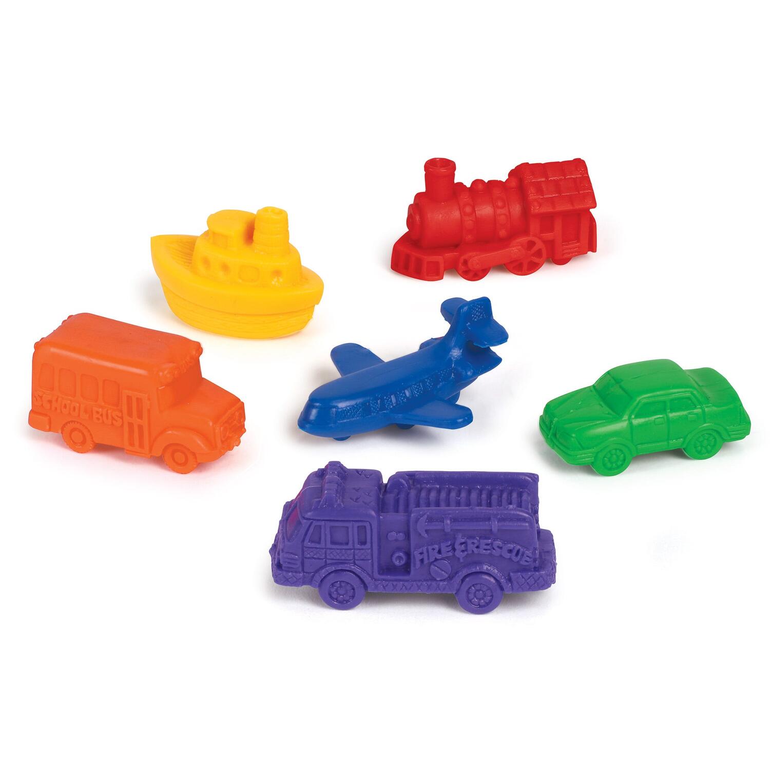 Mini vehicule pentru numarat - set 72 buc PlayLearn Toys