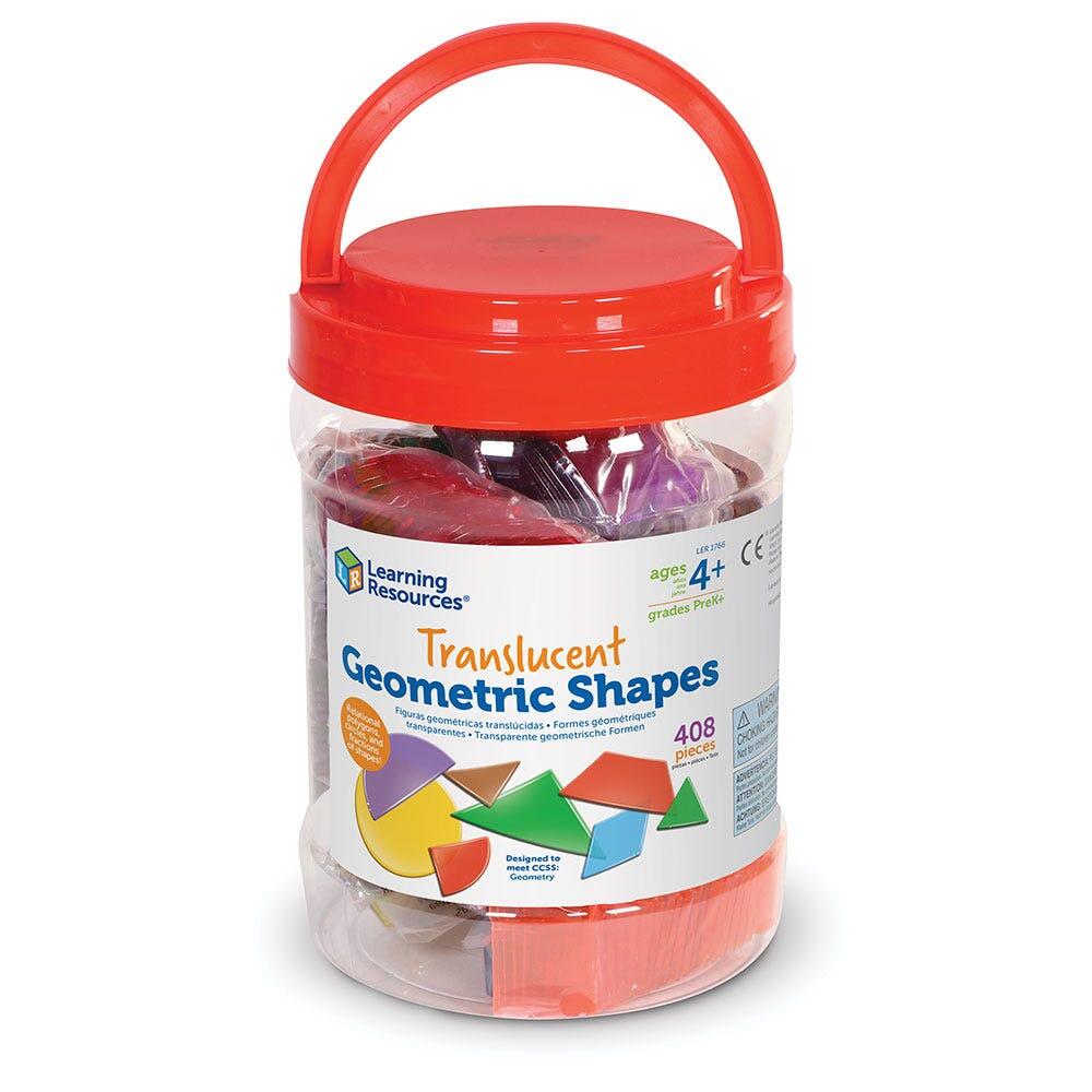 Forme geometrice transparente (408 piese) PlayLearn Toys
