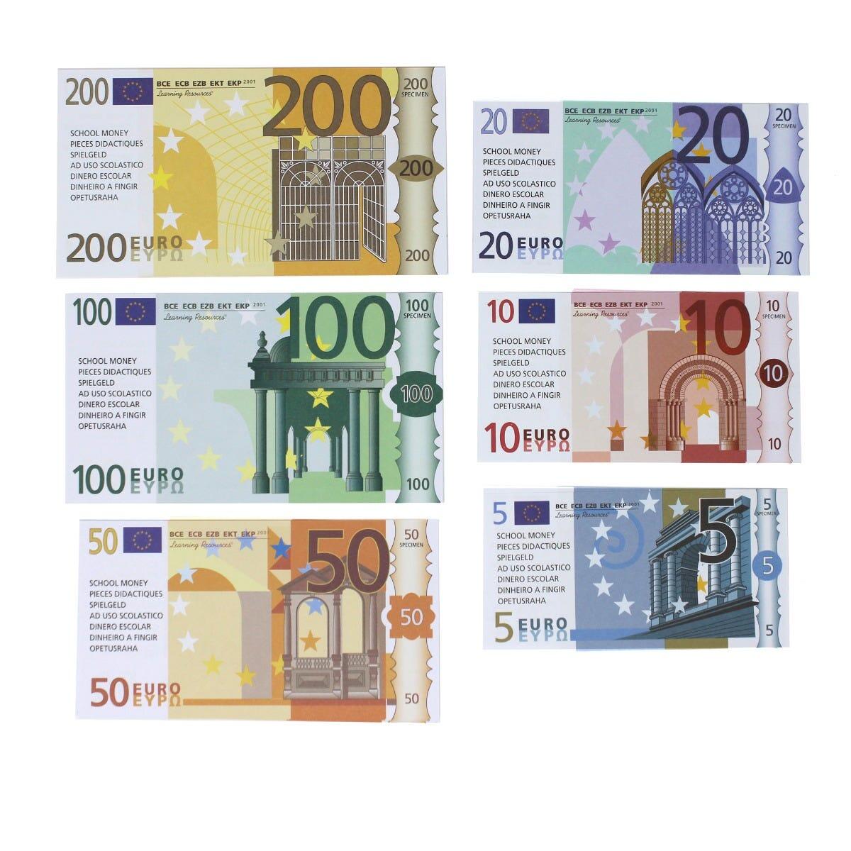 Set de bani de jucarie (Euro) PlayLearn Toys