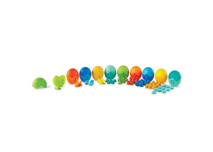 Set pentru sortat si numarat - Dinozauri colorati PlayLearn Toys