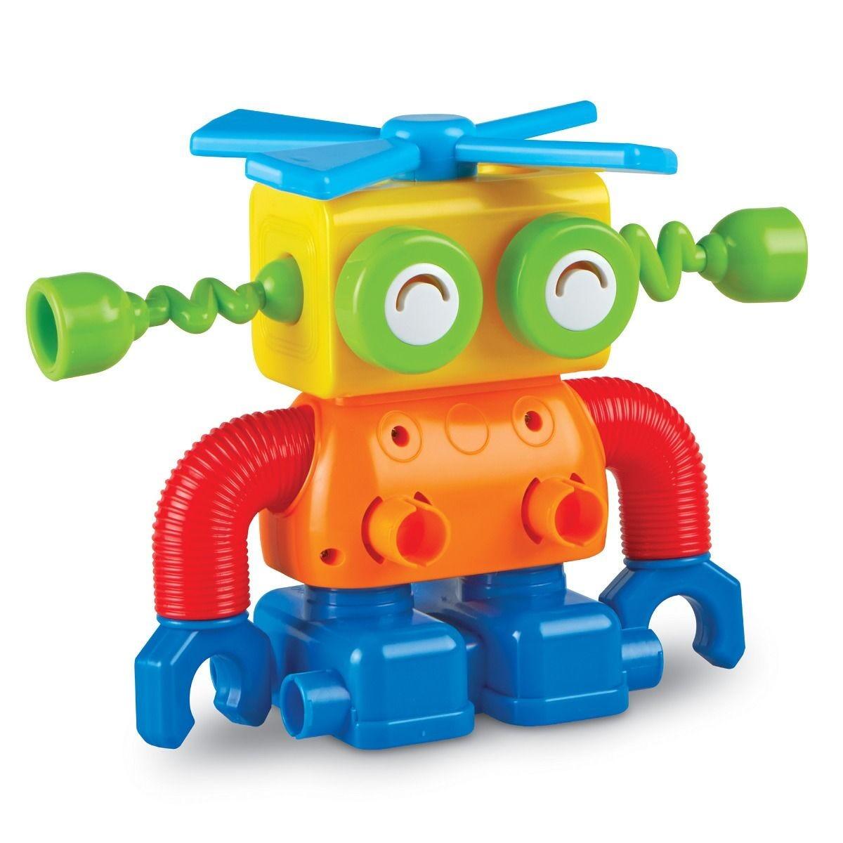 Hai sa construim - 1, 2, 3  Robotel colorat PlayLearn Toys