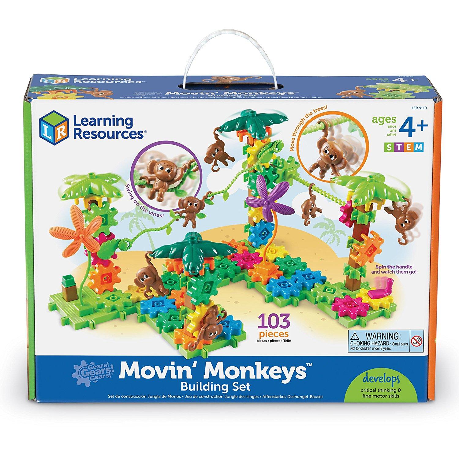 Setul constructorului - maimutele buclucase PlayLearn Toys