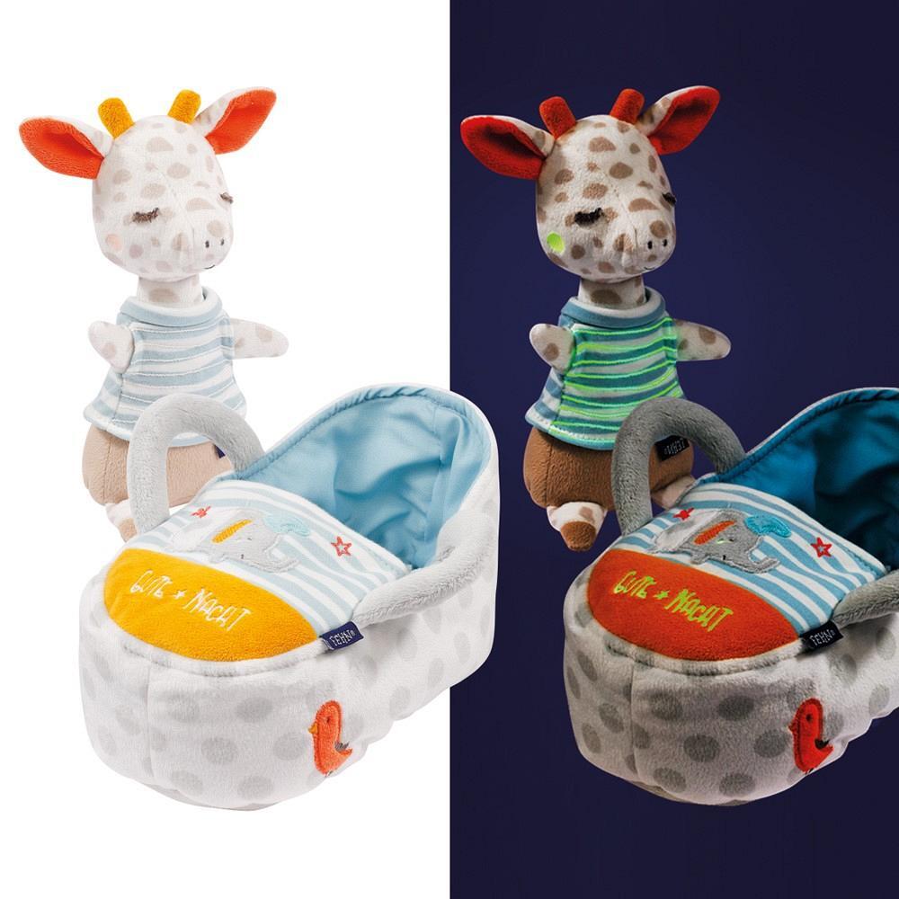 Jucarie de plus - Girafa somnoroasa in cosulet PlayLearn Toys