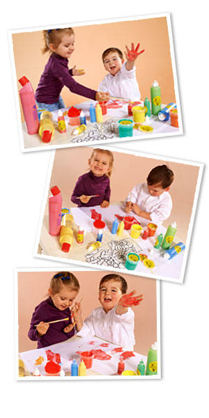 Vopsea pentru pictura cu degetele - MAXI PlayLearn Toys