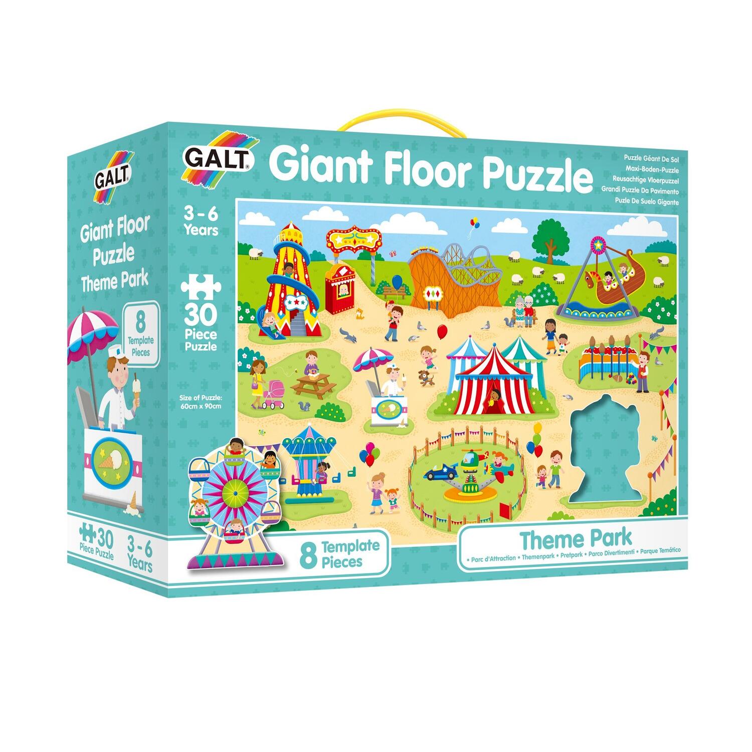 Puzzle Podea: Parcul de distractii (30 piese) PlayLearn Toys