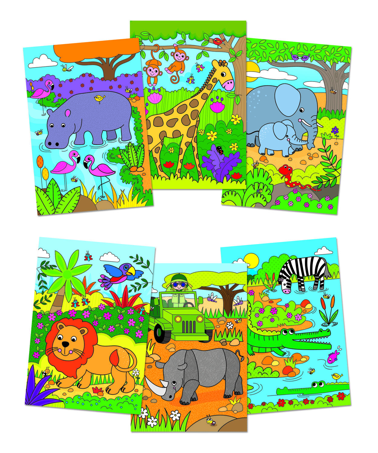 Water Magic: Carte de colorat Safari PlayLearn Toys