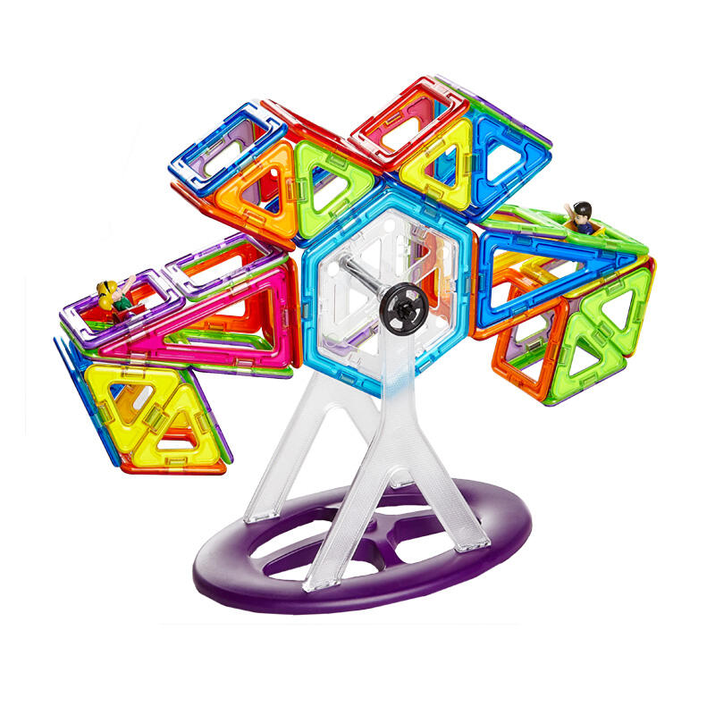 Joc de constructie magnetic - 112 piese PlayLearn Toys