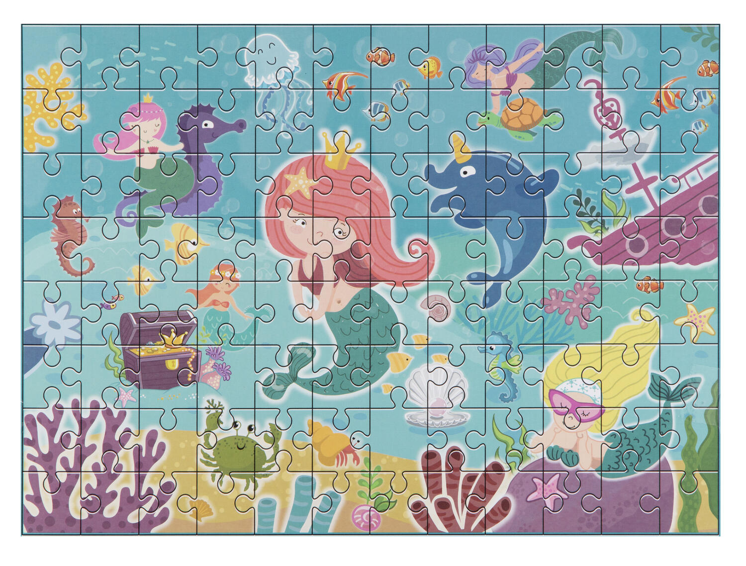 Puzzle - Sirene jucause (96 piese) PlayLearn Toys