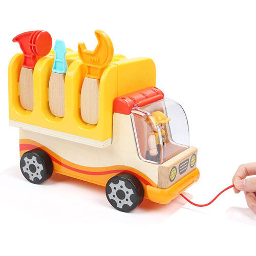 Jucarie 2 in 1 - Camion si banc de lucru PlayLearn Toys