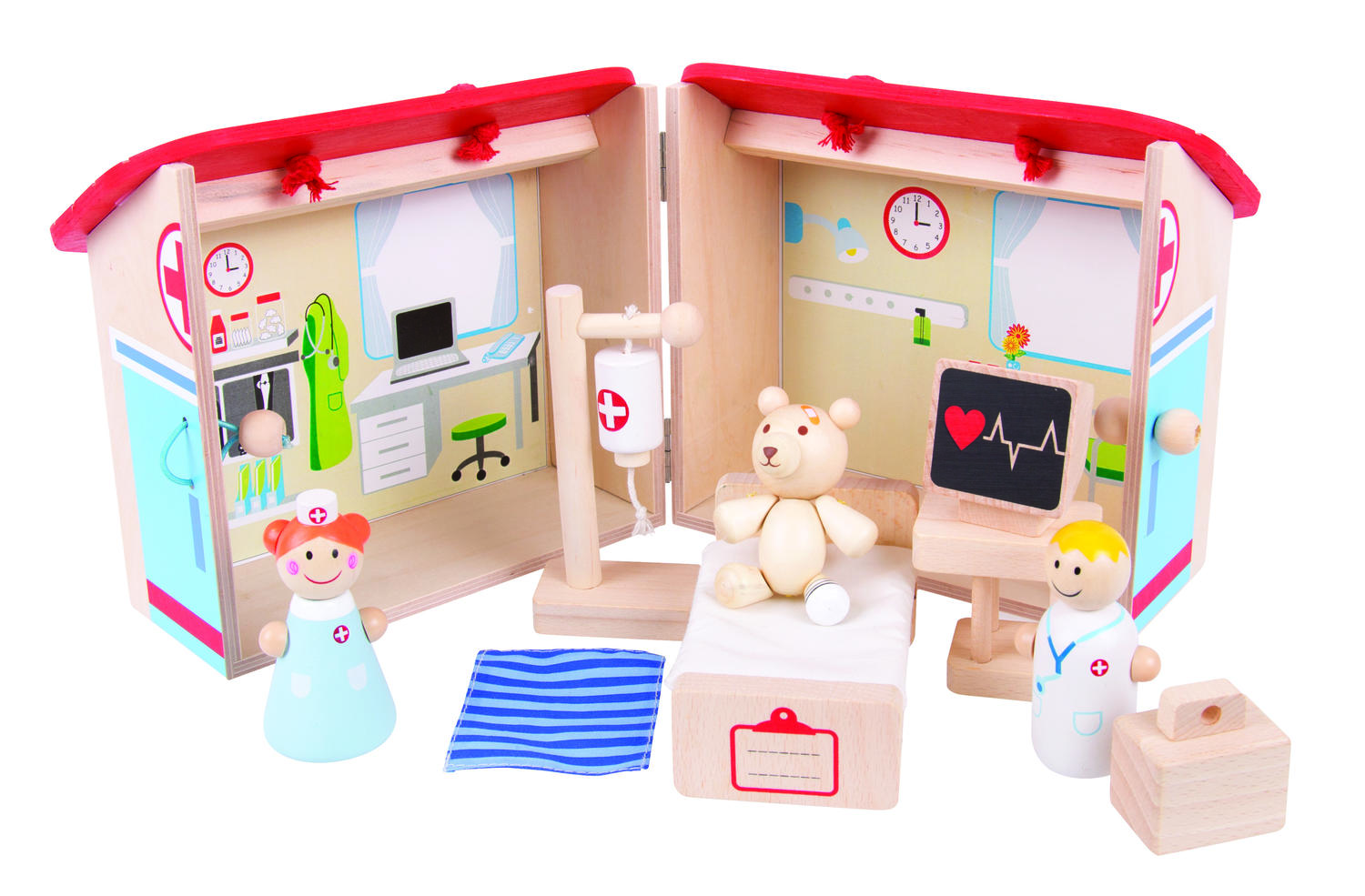 Mini Spitalul animalelor PlayLearn Toys