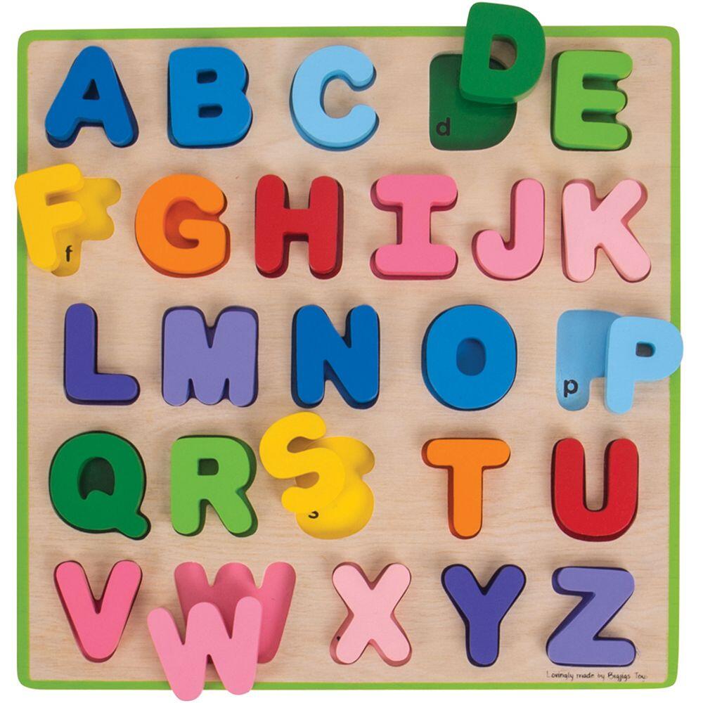 Puzzle colorat - alfabet PlayLearn Toys