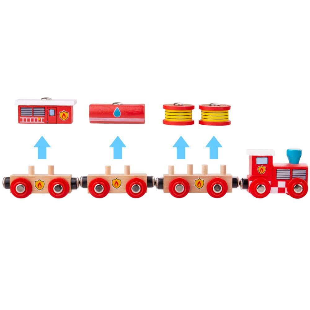 Trenuletul pompierilor PlayLearn Toys