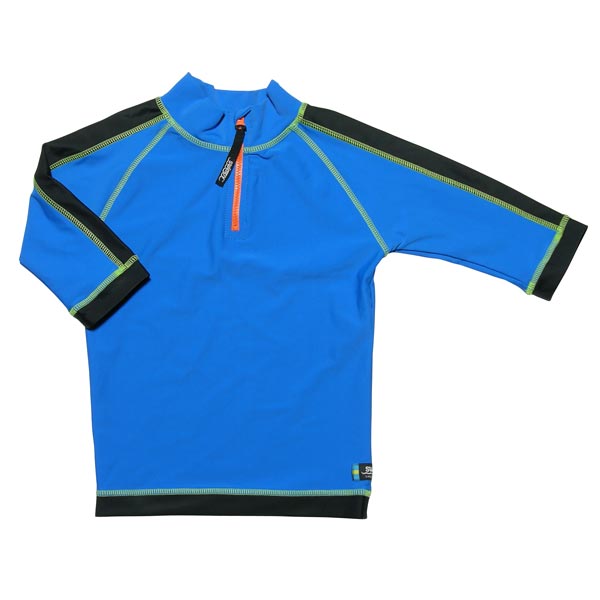Tricou de baie blue black marime 80- 92 protectie UV Swimpy for Your BabyKids