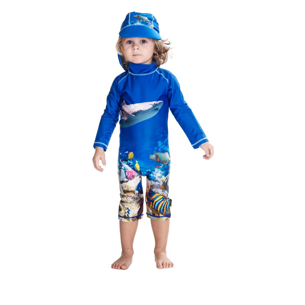 Costum de baie Coral Reef marime 74- 80 protectie UV Swimpy for Your BabyKids