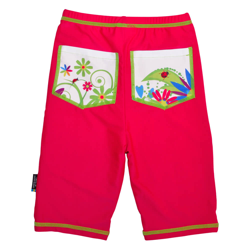 Pantaloni de baie Flowers marime 122-128 protectie UV Swimpy for Your BabyKids