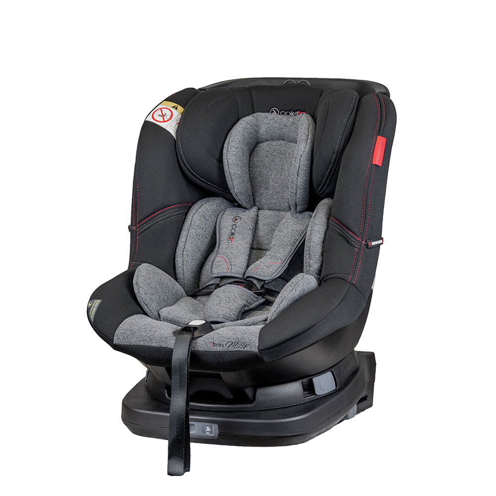 Scaun auto Millo rotativ 360 grade cu ISOFIX 0-18 kg Negru Coletto for Your BabyKids