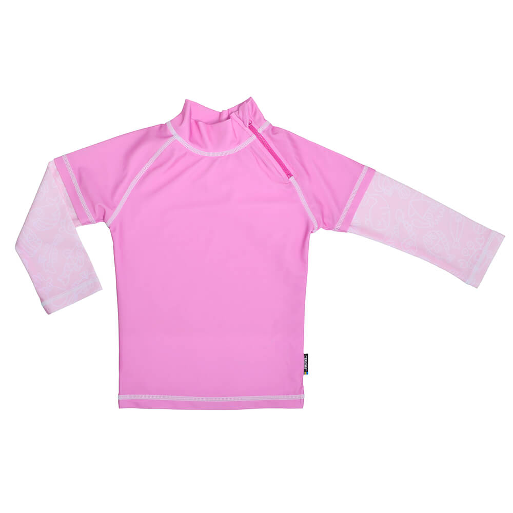 Tricou de baie Pink Ocean marimea 110- 116 protectie UV Swimpy for Your BabyKids
