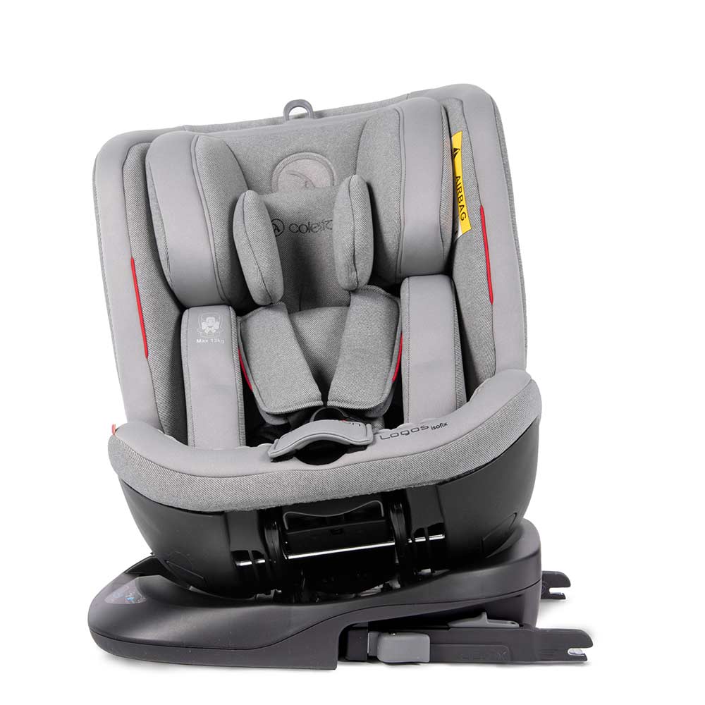 Scaun auto rotativ Rear Facing cu Isofix si centura Top Tether Logos gri inchis 0-36 kg Coletto for Your BabyKids
