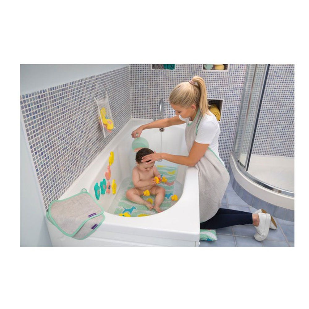 Set covoras antiderapant si genunchiera pentru baie Clevamama 3508 for Your BabyKids
