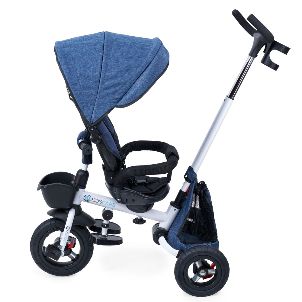 Tricicleta pliabila cu scaun rotativ Davos albastru KidsCare for Your BabyKids
