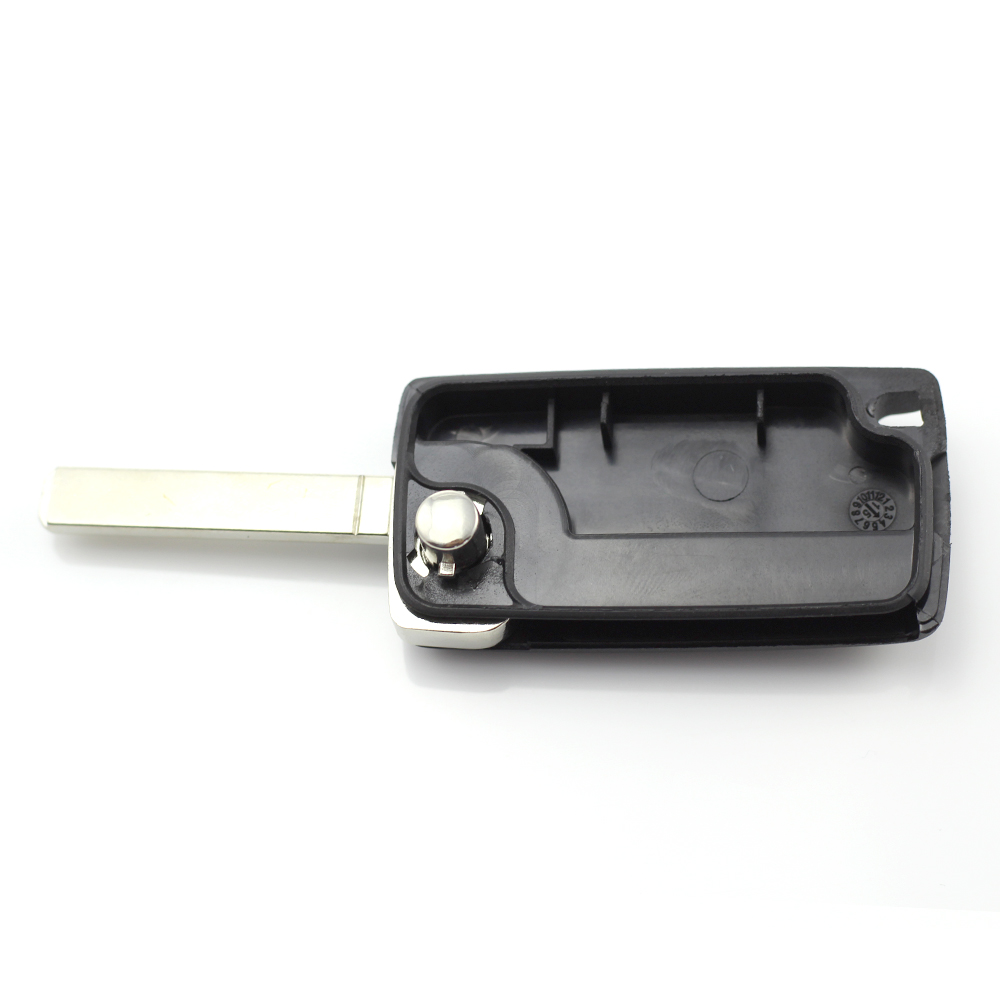 Citroen / Peugeot - Carcasa tip cheie briceag cu 4 butoane, fara suport baterie, lama tip HU83-SH4 Best CarHome