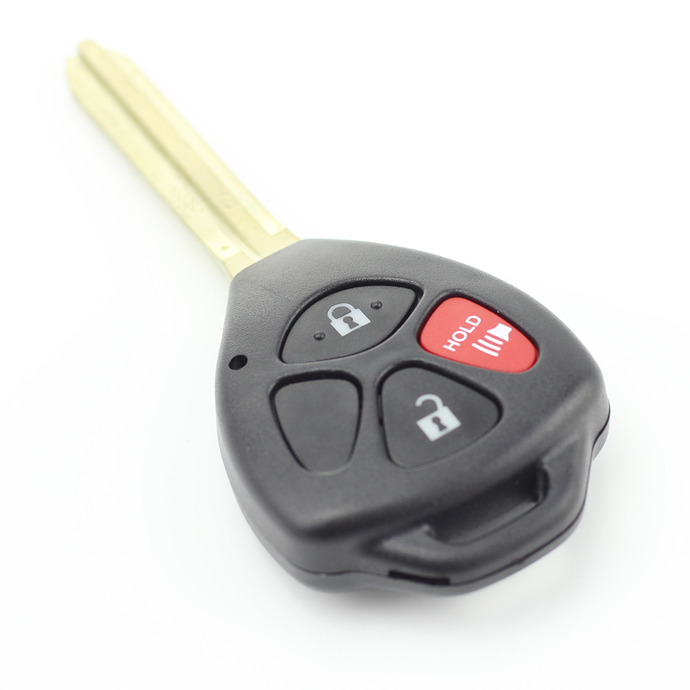 Toyota carcasa cheie 2+1 butoane cu buton rosu panica (fara logo) Best CarHome