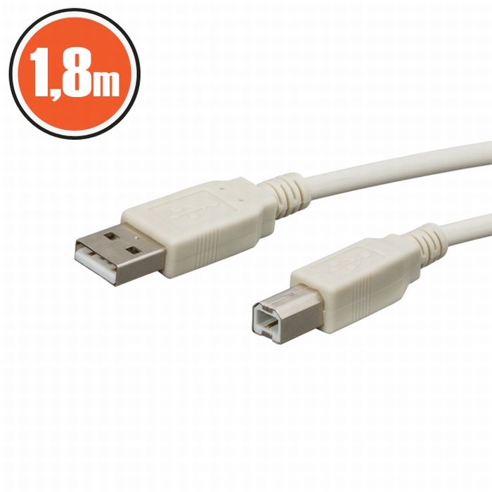 Cablu USB 2.0 fisa A - fisa B1,8 m Best CarHome