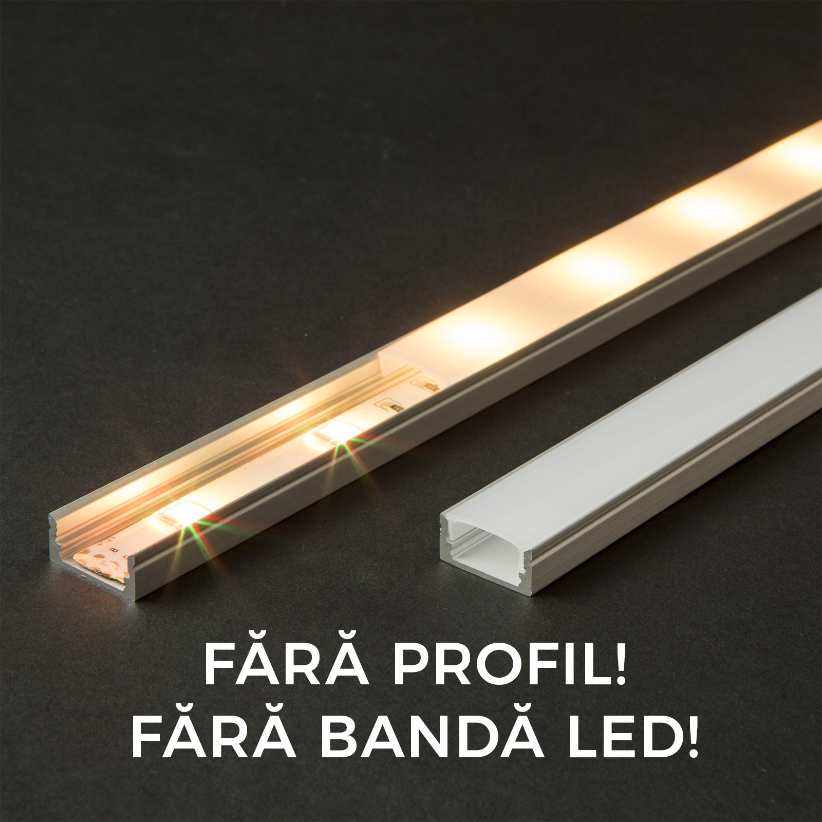 Ecran opal pt. profil aluminiu LED - 1000 mm Best CarHome