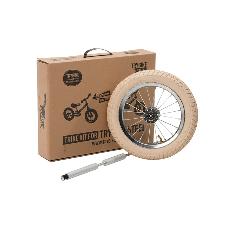 Kit tricicleta copii fara pedale vintage, Trybike EduKinder World