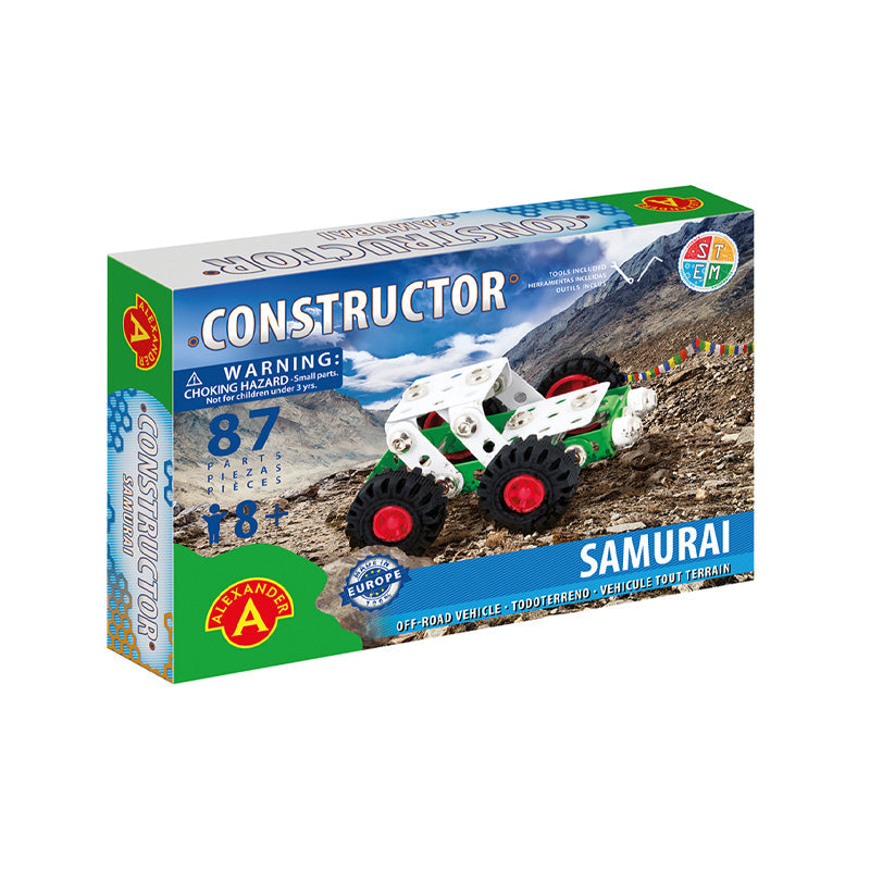 Set constructie 87 piese metalice Constructor-Samurai Offi Road, +8 ani Alexander EduKinder World