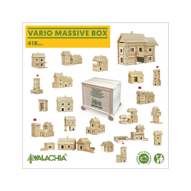 Set constructie arhitectura Vario Massive Box 2 Vario Massive, 418 piese EduKinder World
