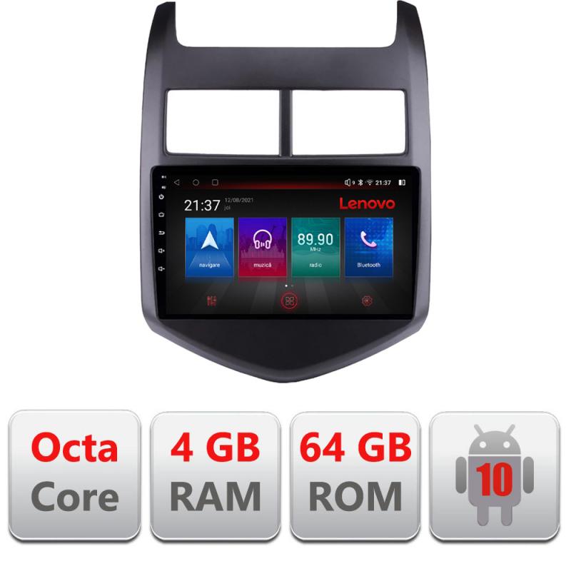Navigatie dedicata Chevrolet Aveo 2010-2013 E-AVEO10 Octa Core cu Android Radio Bluetooth Internet GPS WIFI DSP 4+64GB 4G CarStore Technology