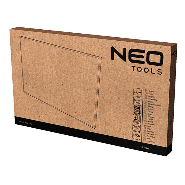 Panou de incalzire cu infrarosu 450W, IPX4 NEO TOOLS 90-102 HardWork ToolsRange