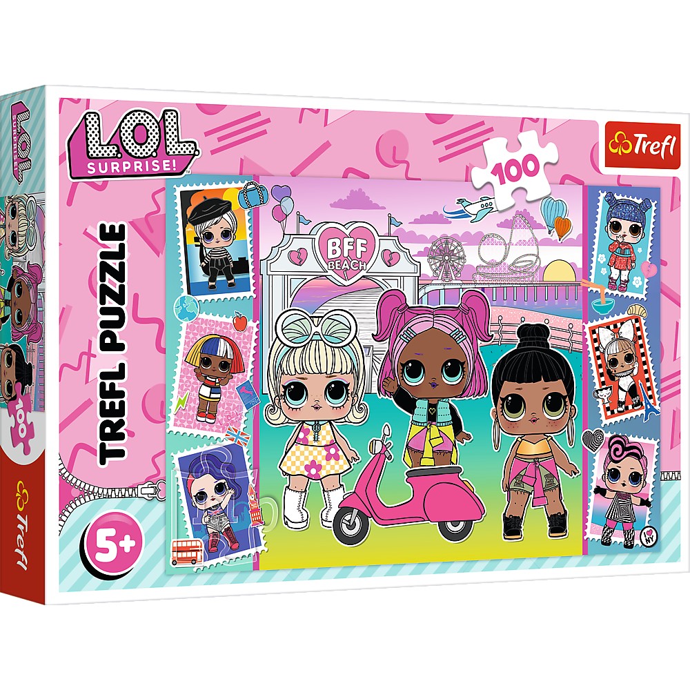 PUZZLE TREFL 100 LOL FOTOGRAFIILE PAPUSILOR SuperHeroes ToysZone