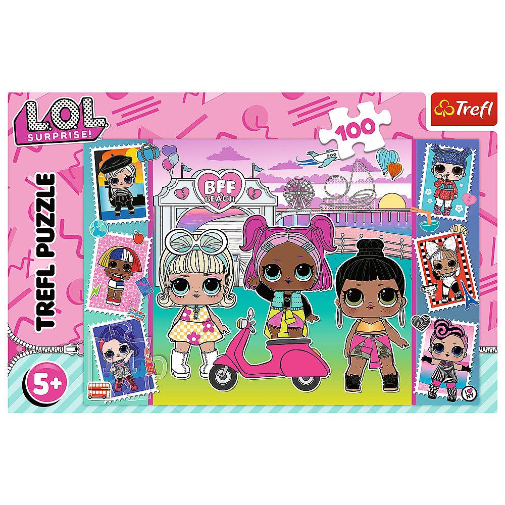 PUZZLE TREFL 100 LOL FOTOGRAFIILE PAPUSILOR SuperHeroes ToysZone
